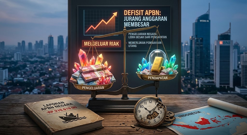 gambar ilustrasi apbn defisit